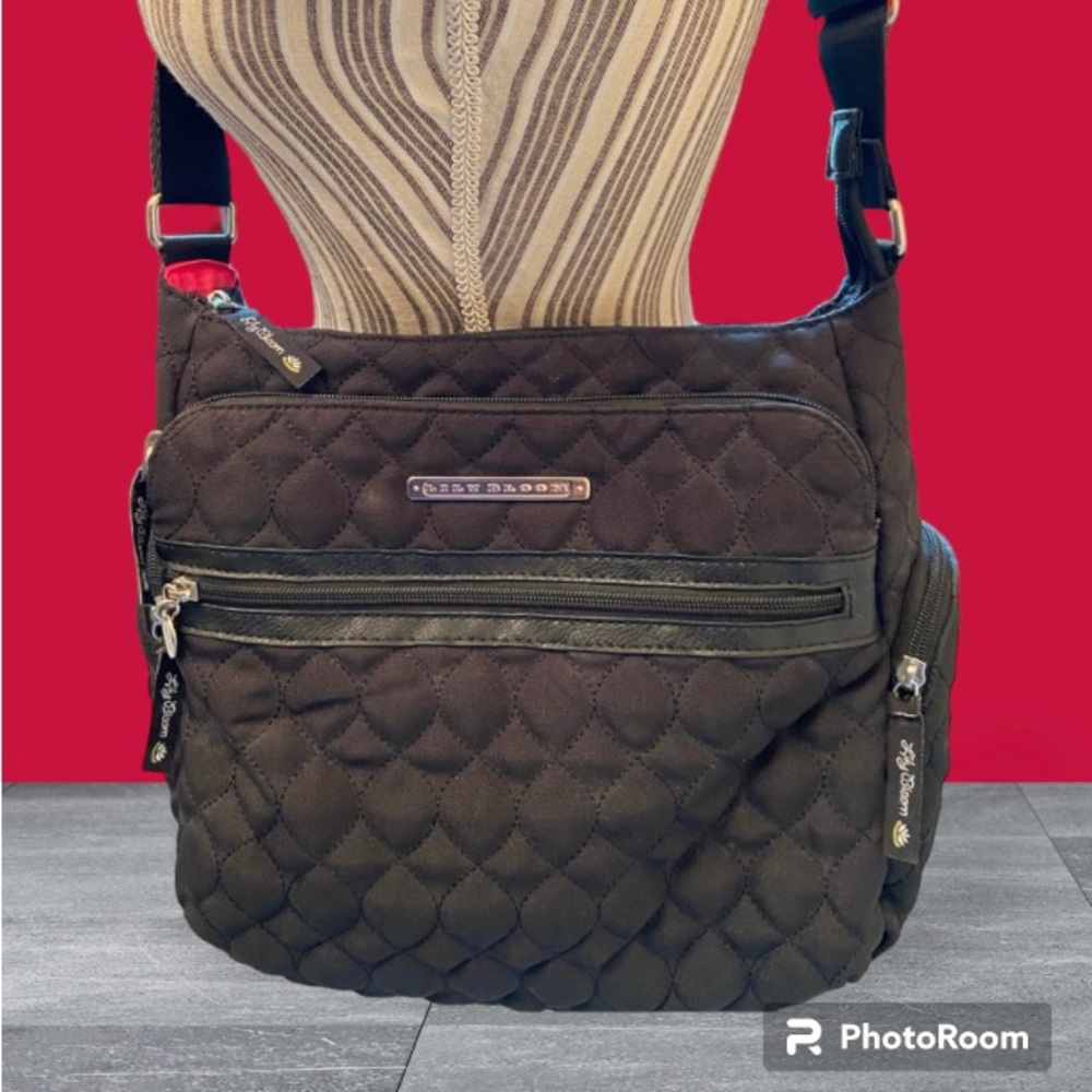 Lily Bloom Black Quility Crossbody Bag - Picture 7 of 16